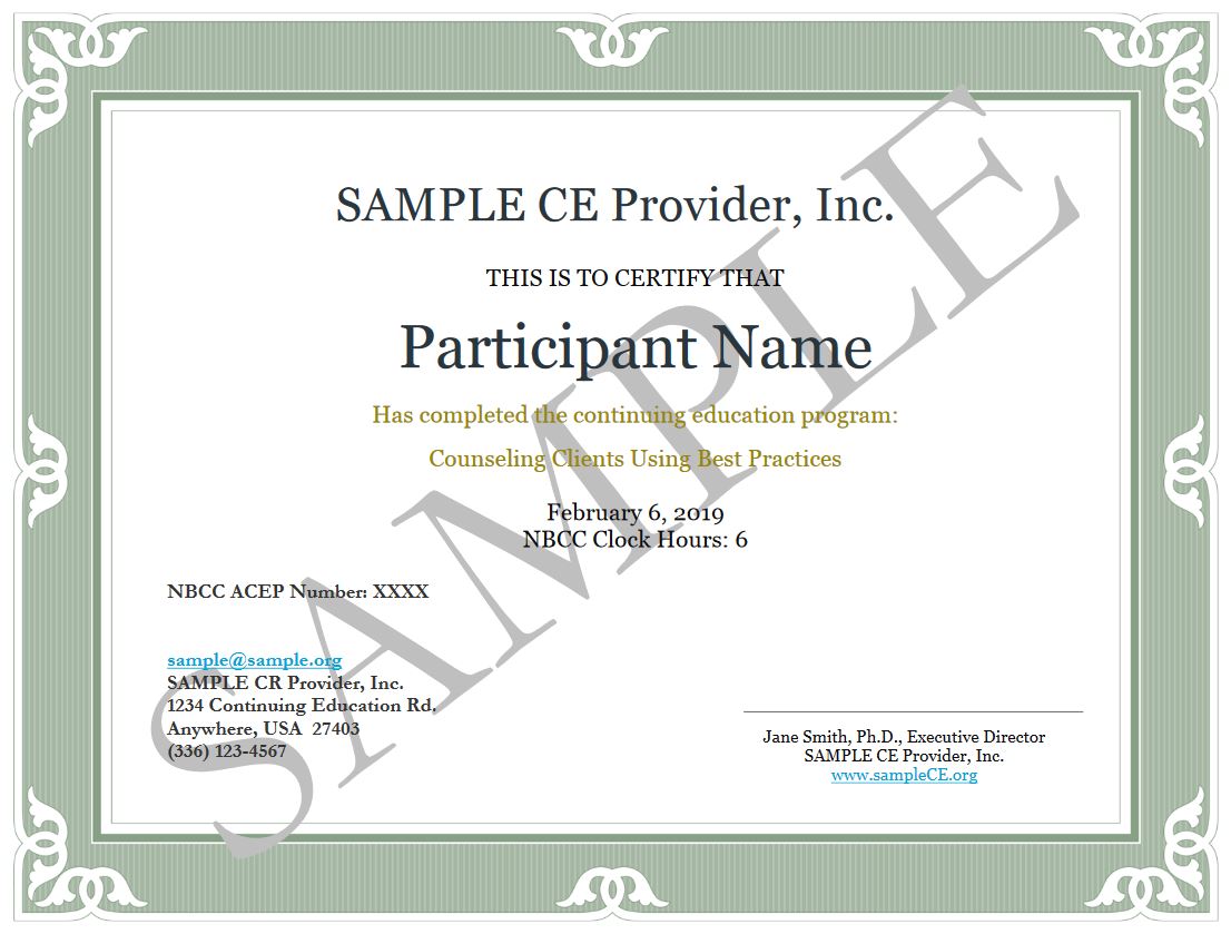 Toolbox  NBCC Regarding Ceu Certificate Template